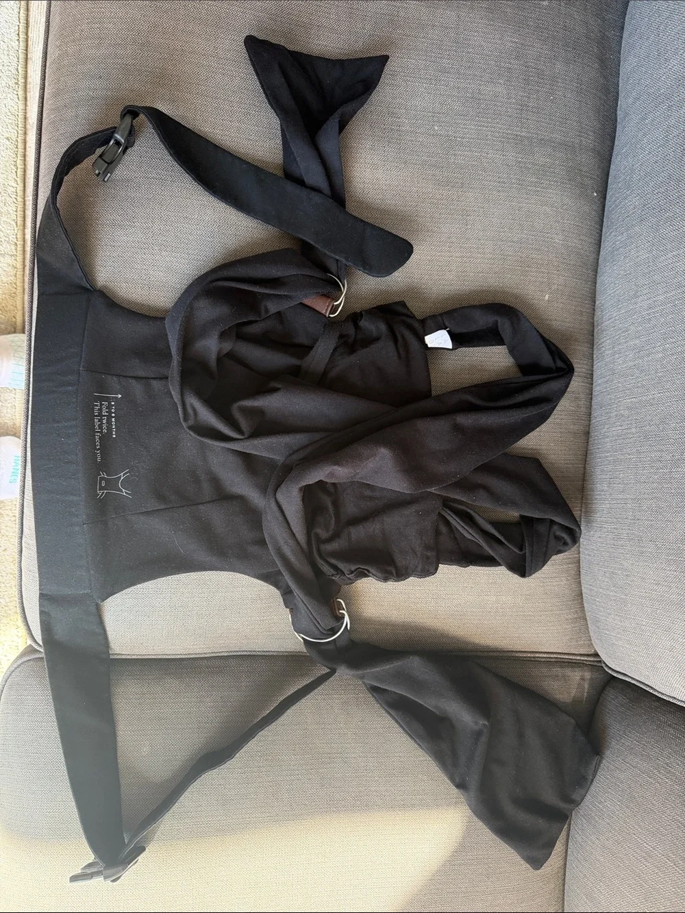 Lalabu Simple Wrap Carrier in black